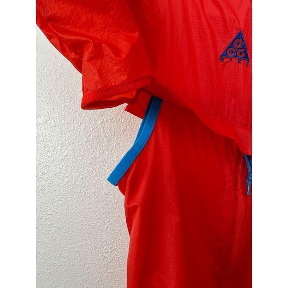 Nike ACG Habanero Red Hooded Windbreaker Jacket Women’s S Zip-Up - Picture 4 of 12